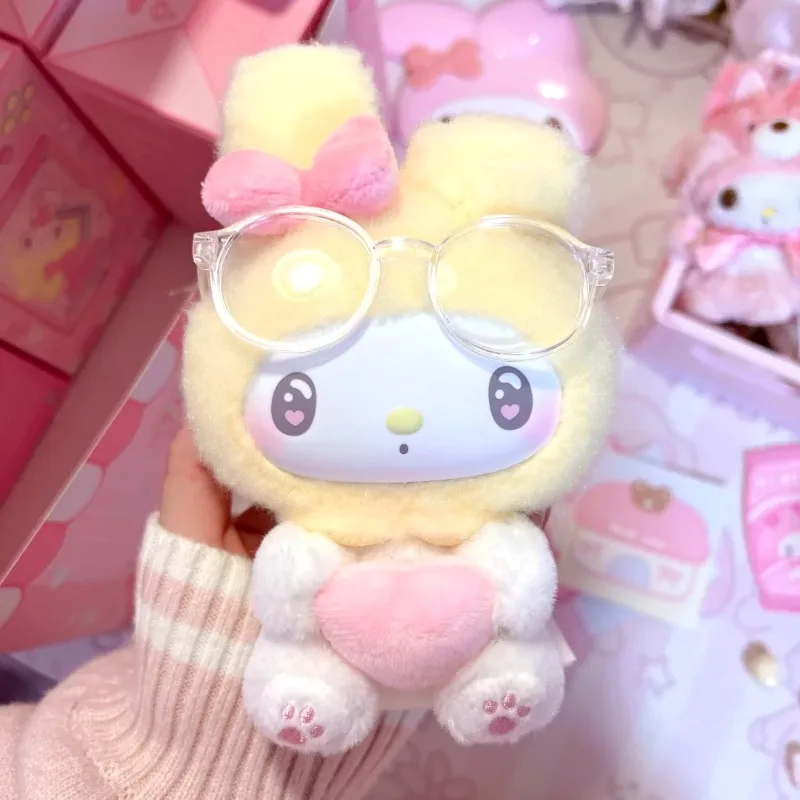 Venda quente sanrio minha melodia 50th aniversário leite doce série caixa cega vinil boneca de pelúcia kawaii saco pingente caixa mistério brinquedo presente