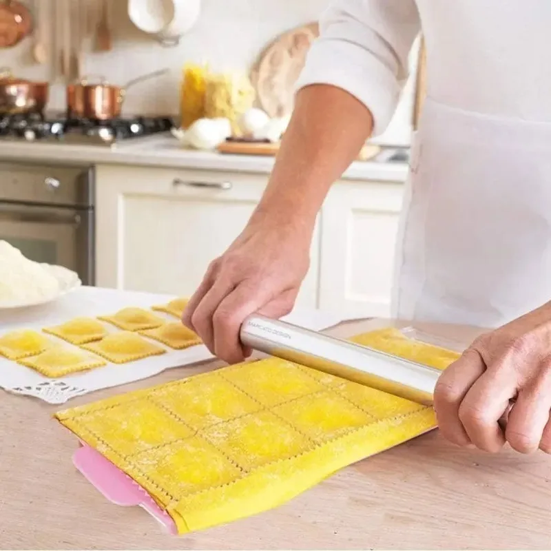 Herramientas de bricolaje para hacer repostería, herramientas de cocina, 10 con moldes para tortellini, cortador de raviolis, molde para dumplings con forma de aluminio, prensa de masa