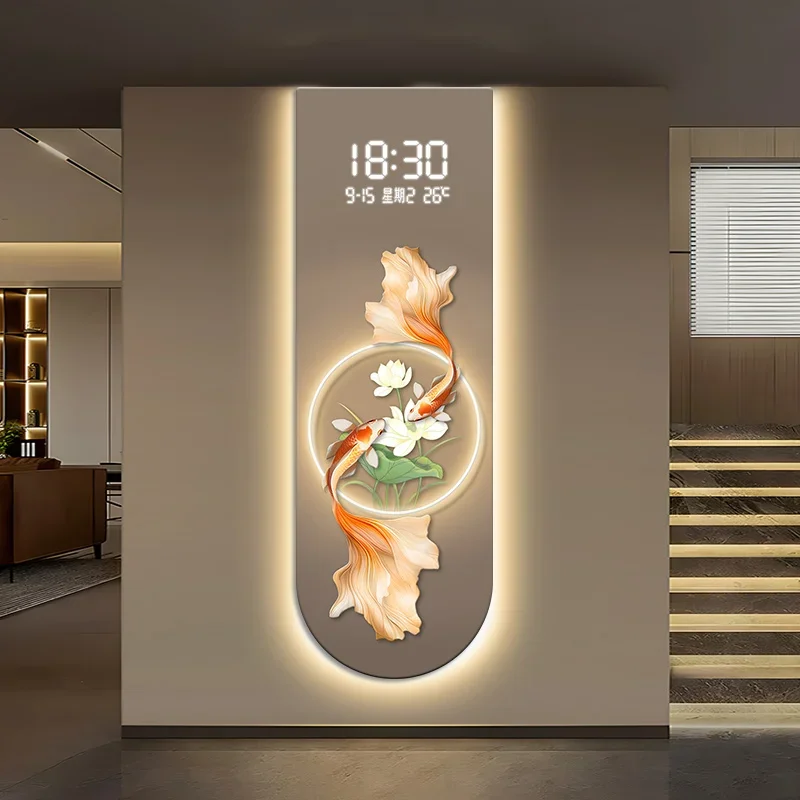 Living Room Wall Clocks Led Luxury Aesthetic Modern Art Restaurant Wall Watch Fashion Large Reloj De Pared Room Decorations