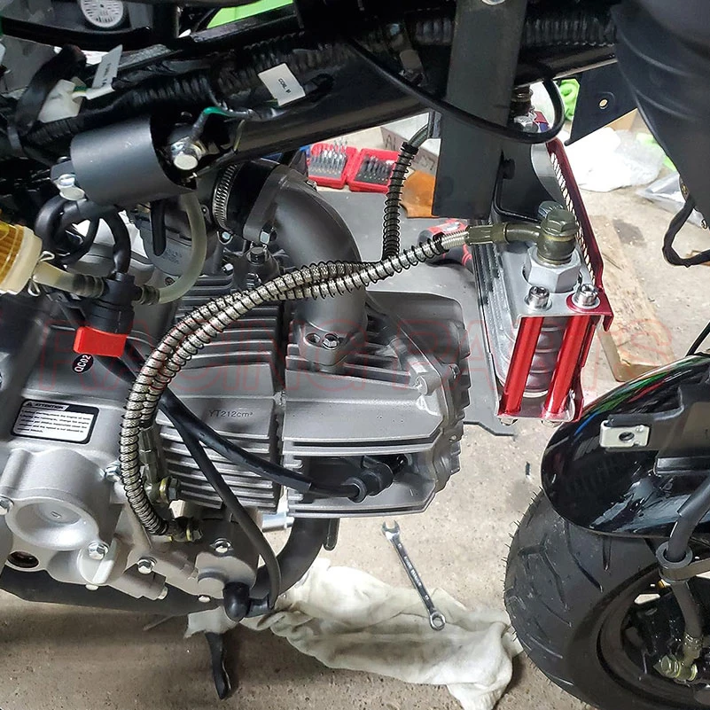 Motorcycle Oil Radiator Pit Bike Oil Cooler Kit Universal for Monkey Bike 125 Honda Dax 50 70 90 110 140cc Engines ATV Motocros