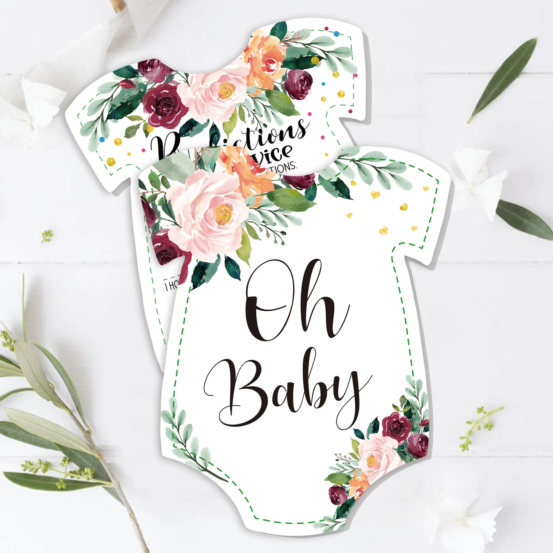 Baby Shower Decoration Baby Prediction Cards 10 Pcs for Boy Girl Advice Gender Reveal Party Supply Baby Shower Favors Games Card