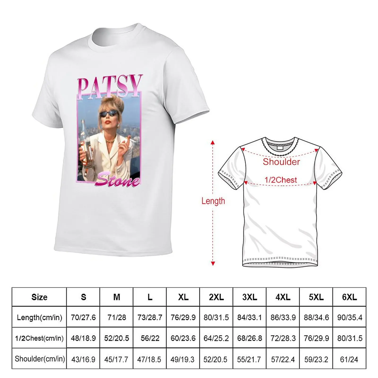 Patsy Stone Ab Fab T-Shirt Cool Feeling Summer Tee Shirt