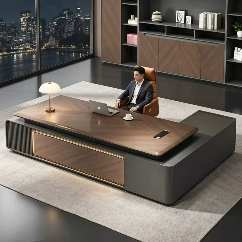 #Light luxury senior sense manager president boss desk computer table office desks and workstations study room tables furniture