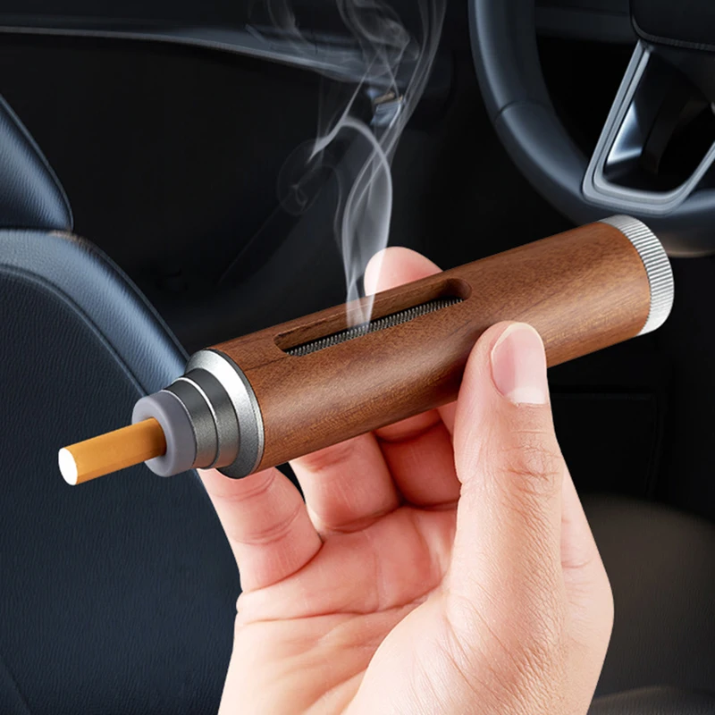 Mini Portable Ashtray Cigarette Holder Smoker Accessories For Men Cigarette Pipe Car Smoking Dust-free Artifact