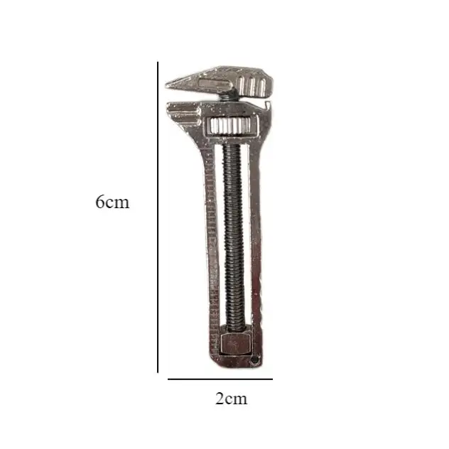 Adjustable Wrench Drive Ratchet Wrench Drive Socket Silver Wrench Release Multipurpose Replacement Mini Wrench Stubby Wrench