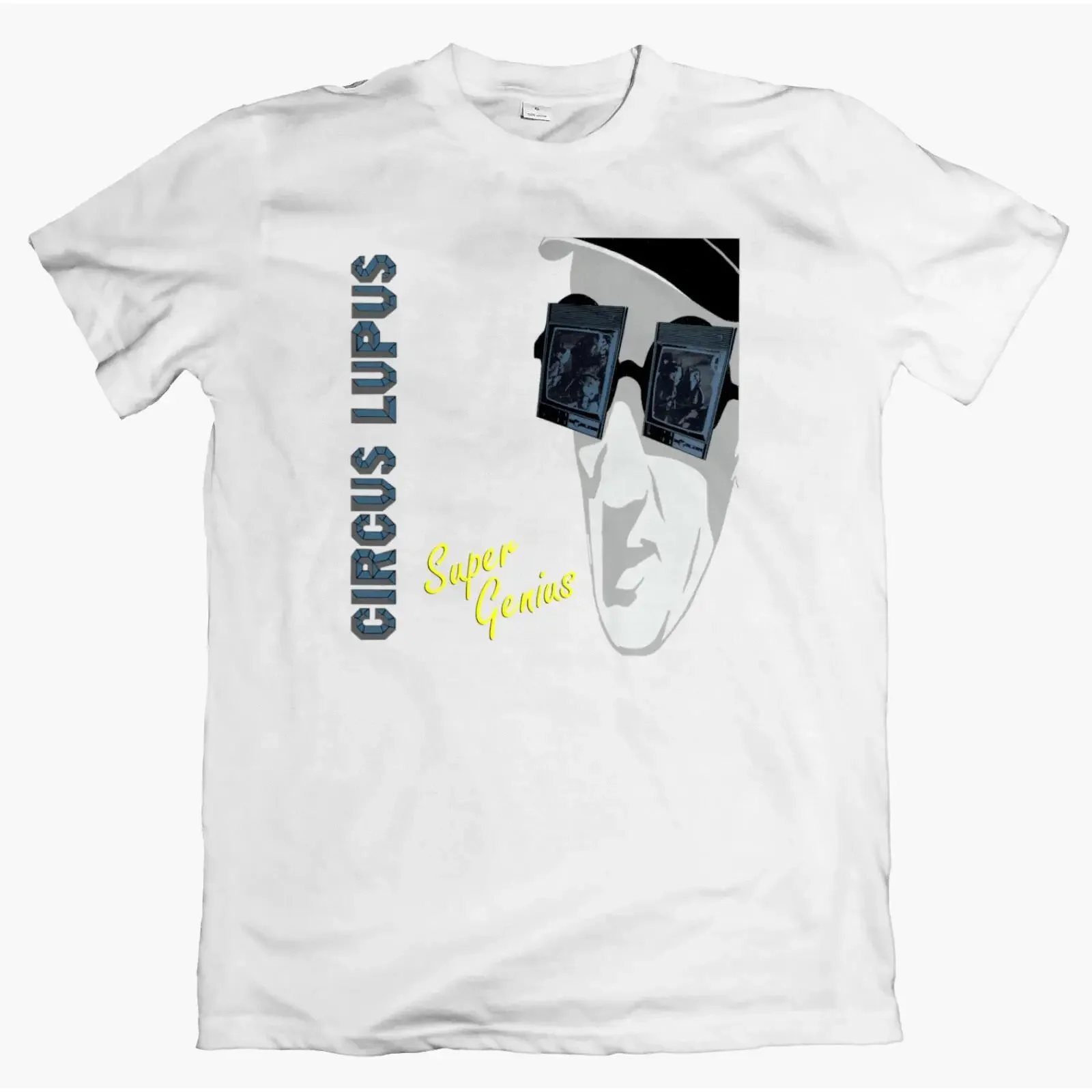 CIRCUS LUPUS Super Genius T Shirt 90s Alternative Indie Band Post Hardcore vintage Washed Slightly fashion Stylish Soft Casual