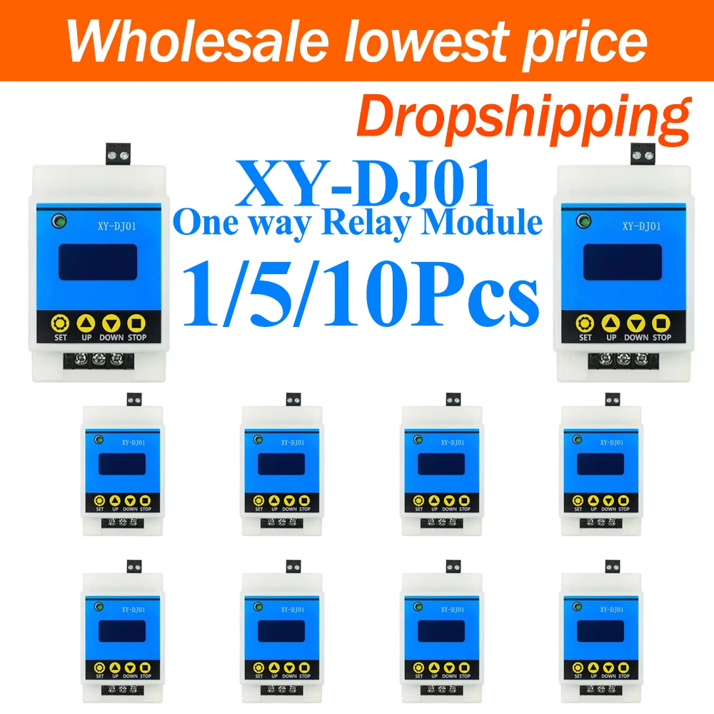 1/5/10Pcs XY-DJ01 Single Channel Relay Module Delay Power Off Disconnection Trigger Delay Cycle Timing Circuit Control Switch