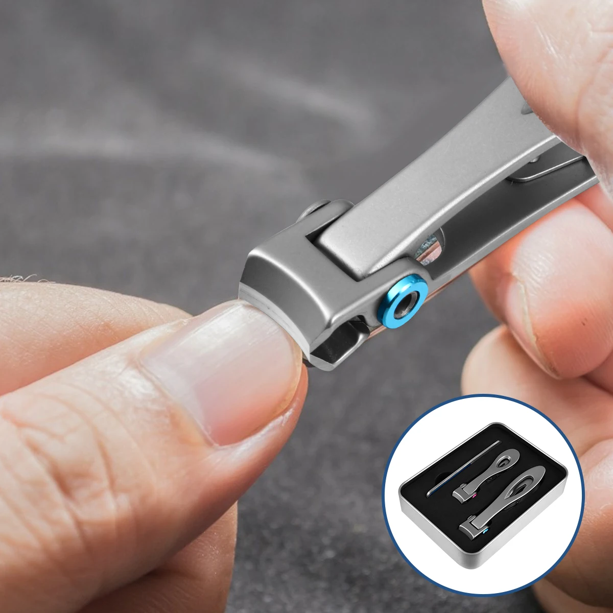 

3 pcs Professional Stainless Steel Nail Clippers Set For Men Women Oversized Toenail Cutter Tools Ergonomic Wide Non-Slip
