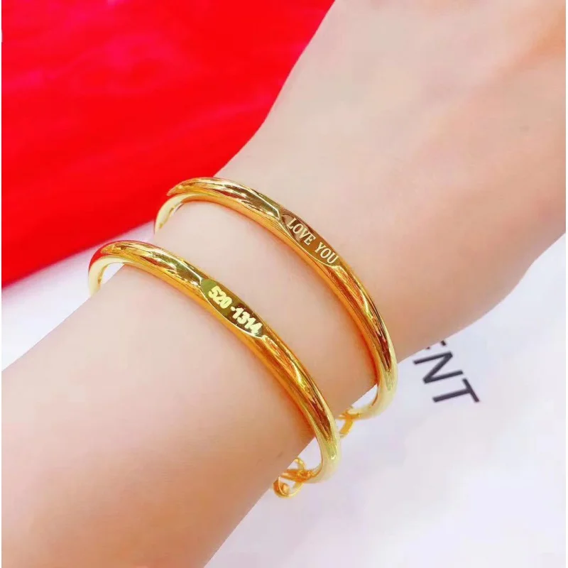 

Push-Pull Bracelet for Women 520 Valentine's Day Fashion Simple Lettering Meet Each Other Watch Favor 1314 Bracelet