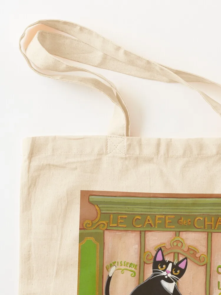 Bicycle Bread Run Cat Tote Bag Women's handbag large tote bag shopping trolley bag shopping logo