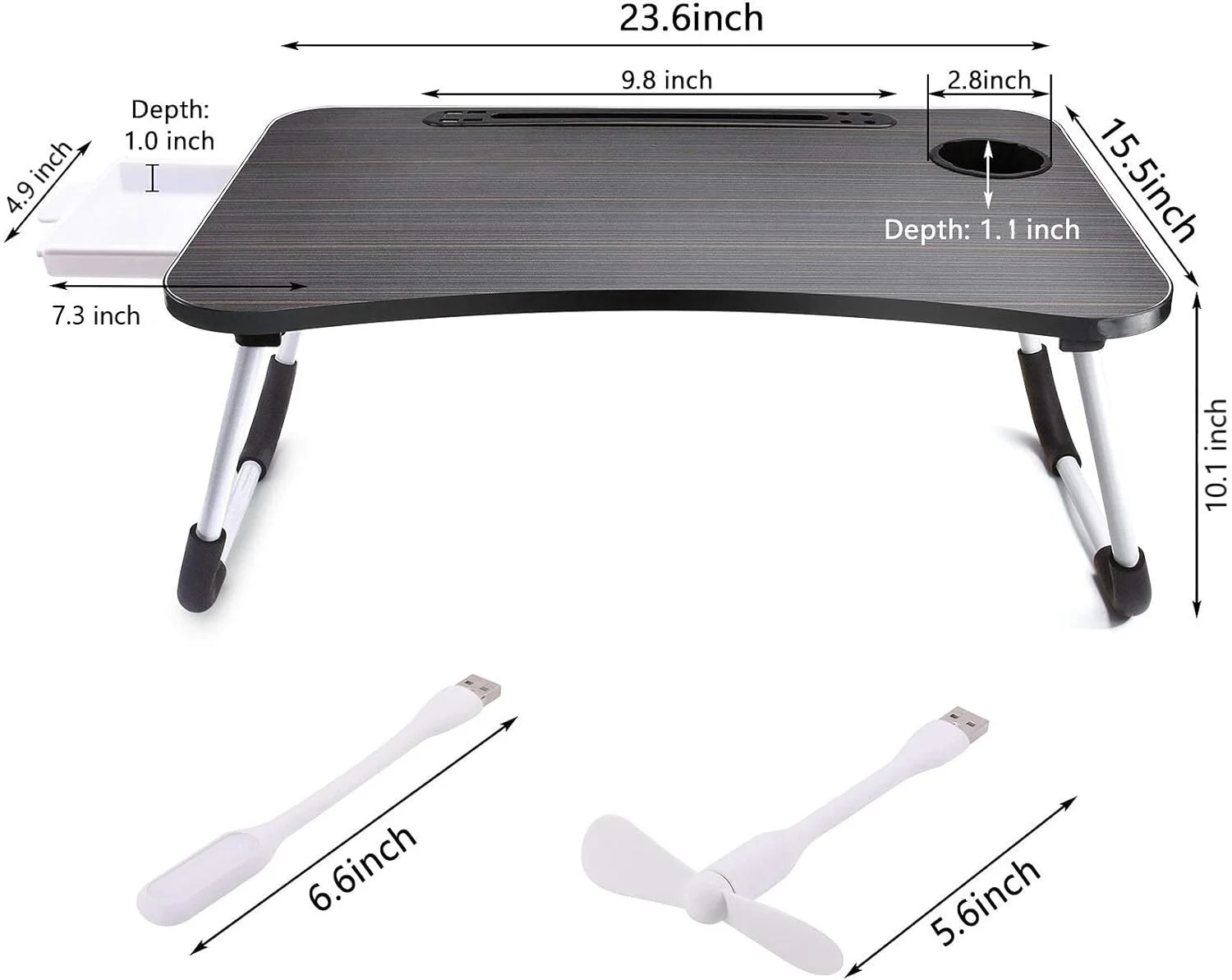 

Laptop Desk, Laptop Bed Stand Foldable, Laptop Table Folding Breakfast Tray