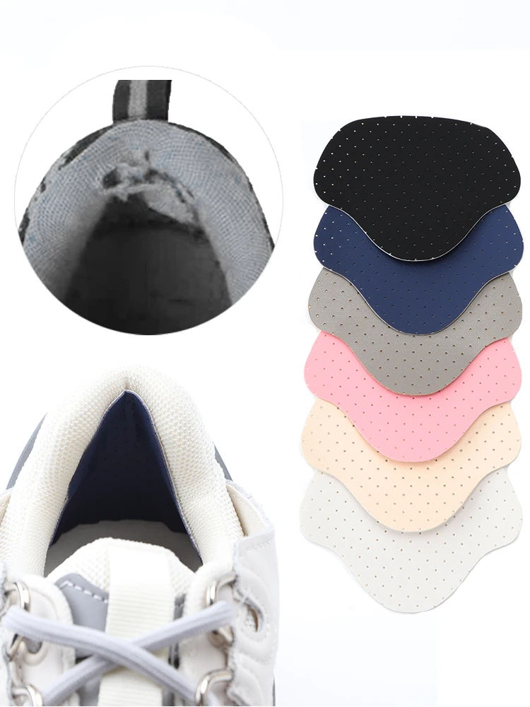 Subvention de réparation de talon Chaussures collantes Trou Baskets Semelles intérieures Patch Coussinets de talon Autocollant de talon Protecteur Soins des pieds Inserts anti-usure 4PCS