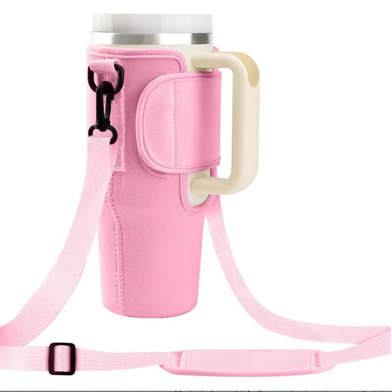 إكسسوارات أكواب الماء، حامل زجاجات المياه، حقيبة يد لزجاجة المياه، مع حزام كتف قابل للتعديل، مناسبة للسفر #2