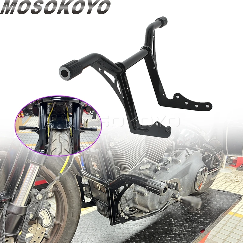 

Motorcycle Front Highway Crash Bar Engine Guard Falling Frame For Harley Softail FXFB FXFBS FXLRST FXLRS FXLR FXST FXBB 18-2024