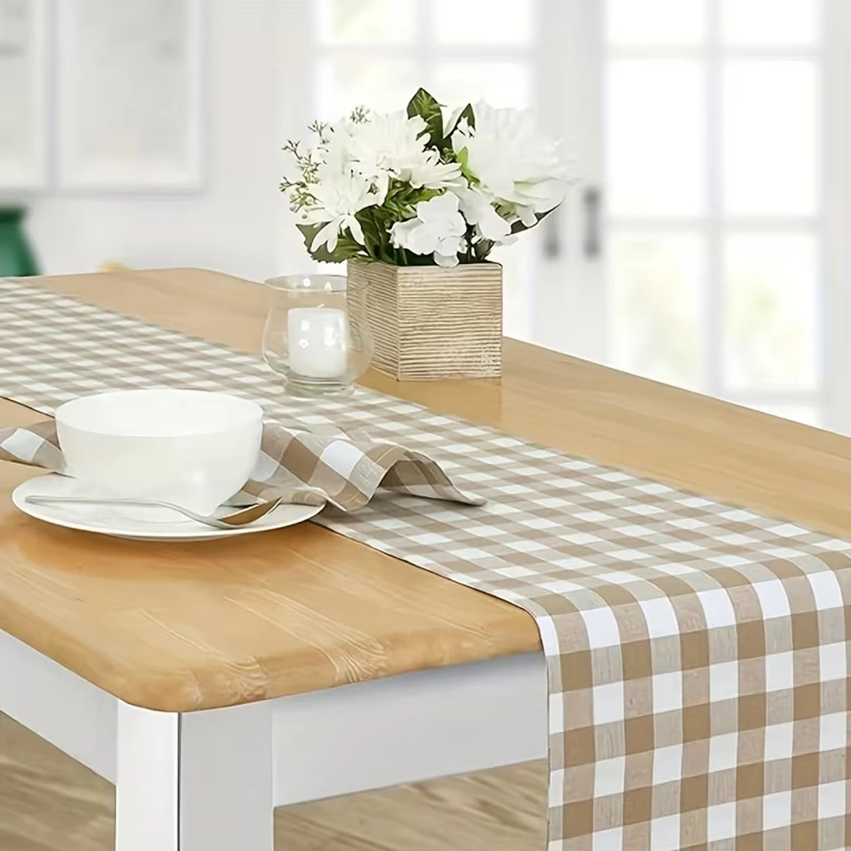 Checkered Party Decoration Tablecloth Square Rectangular Table Flag Minimalist Restaurant Decoration Picnic Table Flag