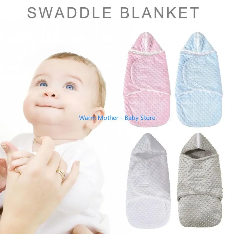 تلقي بطانية كيس النوم أكياس الشتاء للأطفال الصغار الطفل كيس النوم طبقة مزدوجة بطانية الطفل الأساسية 57QE