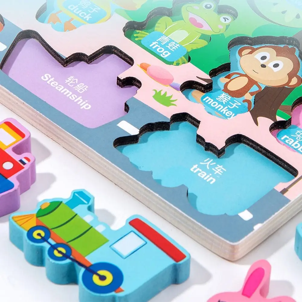 

Забавная деревянная развивающая доска Монтессори: цифры, алфавит, разноцветные фрукты, животные, транспорт. Обучающая доска для дошкольников.