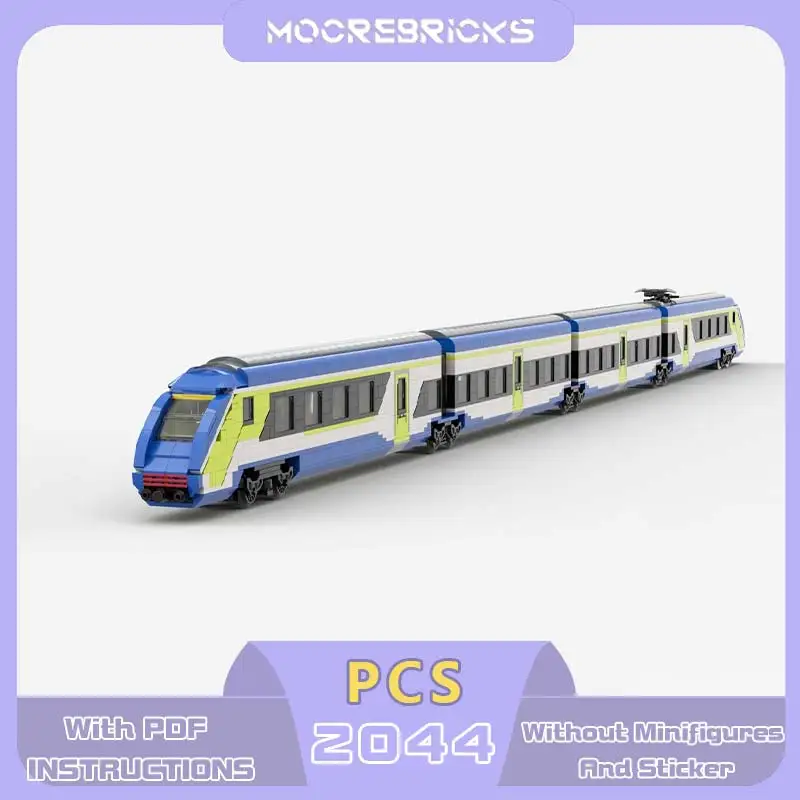 

MOC Italy's Railway First Hybrid PAX Train Building Block Model Assembling Toys Children's Christmas Gifts