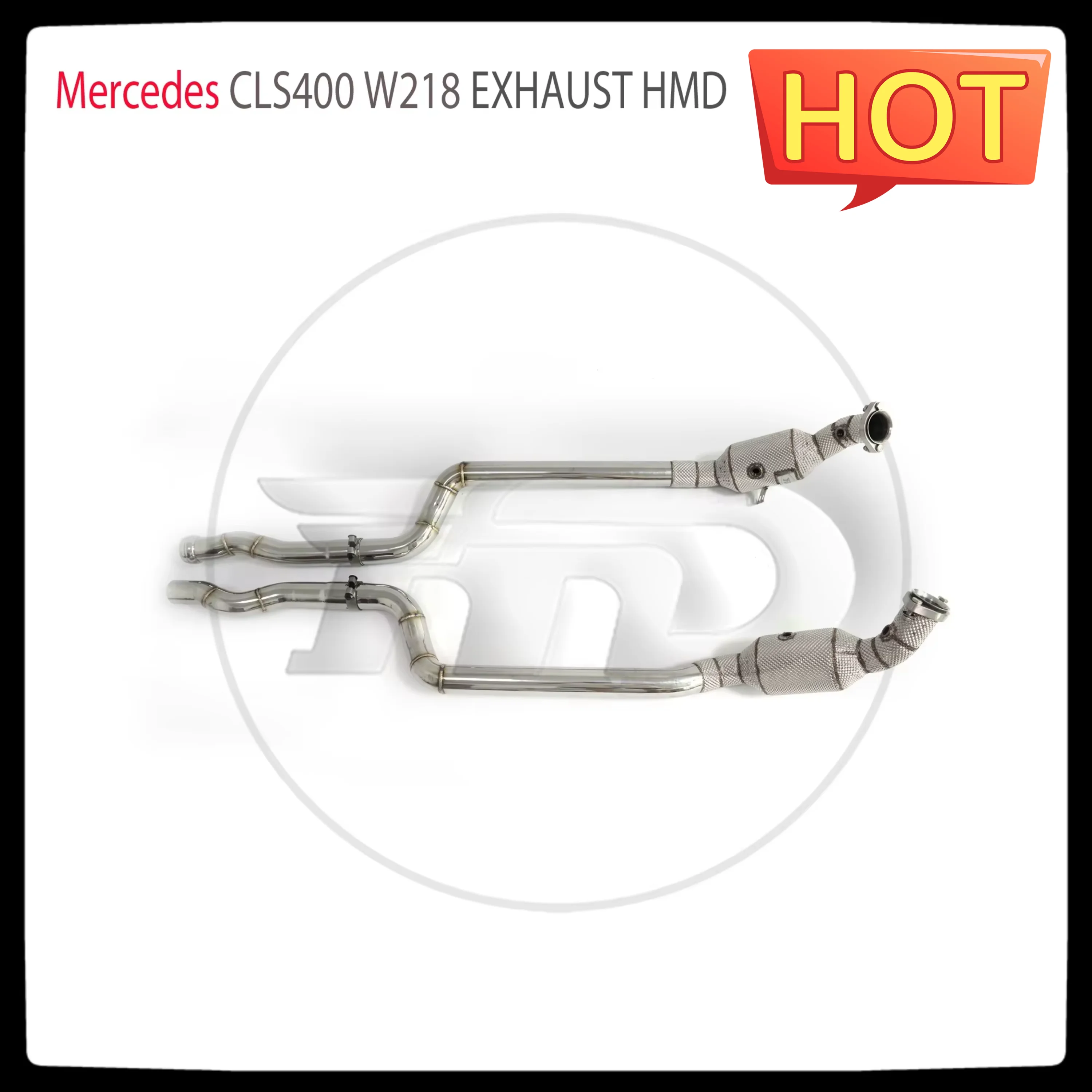 HMD Exhaust Assembly High Flow Performance Downpipe for Mercedes Benz CLS400 W218 Car Accessories Catalytic Converter Manifold