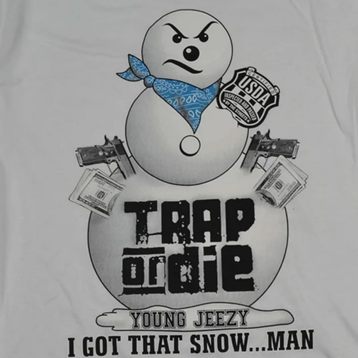 Young Jeezy snowman white RETRO T shirt S to 5Xl TA5543