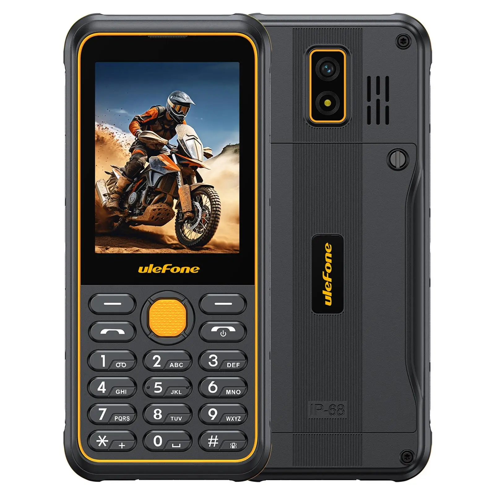 Ulefone Armor Mini 4 Rugged Phone 2.8 inch Unisoc T117 64MB RAM 128MB ROM 2MP Rear Camera 2100mAh Battery 4G Cellphone