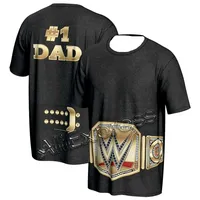 ProSphere WWE Undisputed Championship Title Belt T-Shirt 2025 Summer Men's 3D Printed T-shirt Formen Street Sports Top
