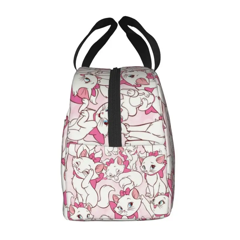 Marie Cat-Bolsa de almuerzo personalizada para mujer y niño, bolso portátil con aislamiento térmico, bolsa de mano para comida escolar