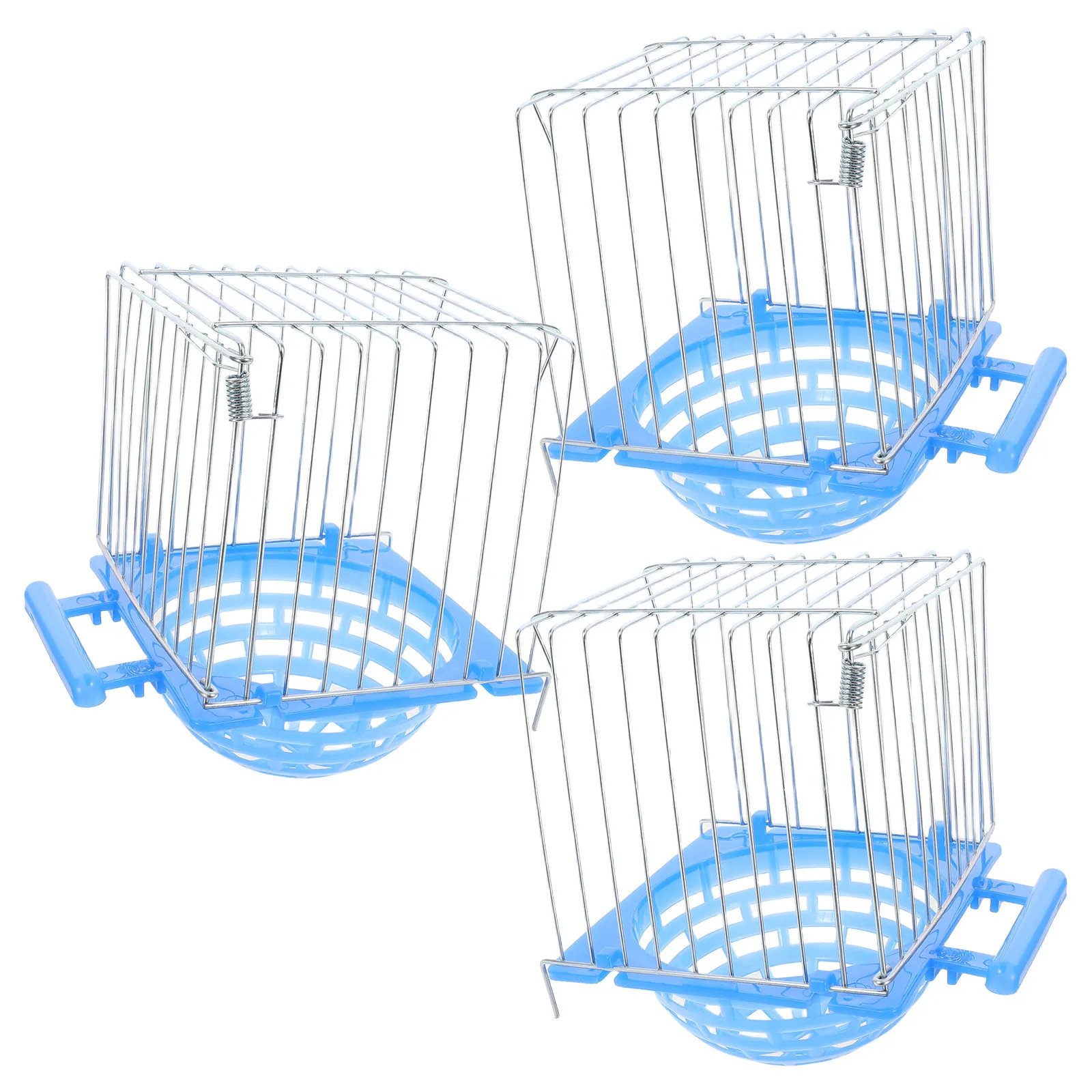 3Pcs Plastic Bird Nest Box for Cockatiels Finches Parakeets - Secure Breeding with Privacy Design Easy Clean Removable