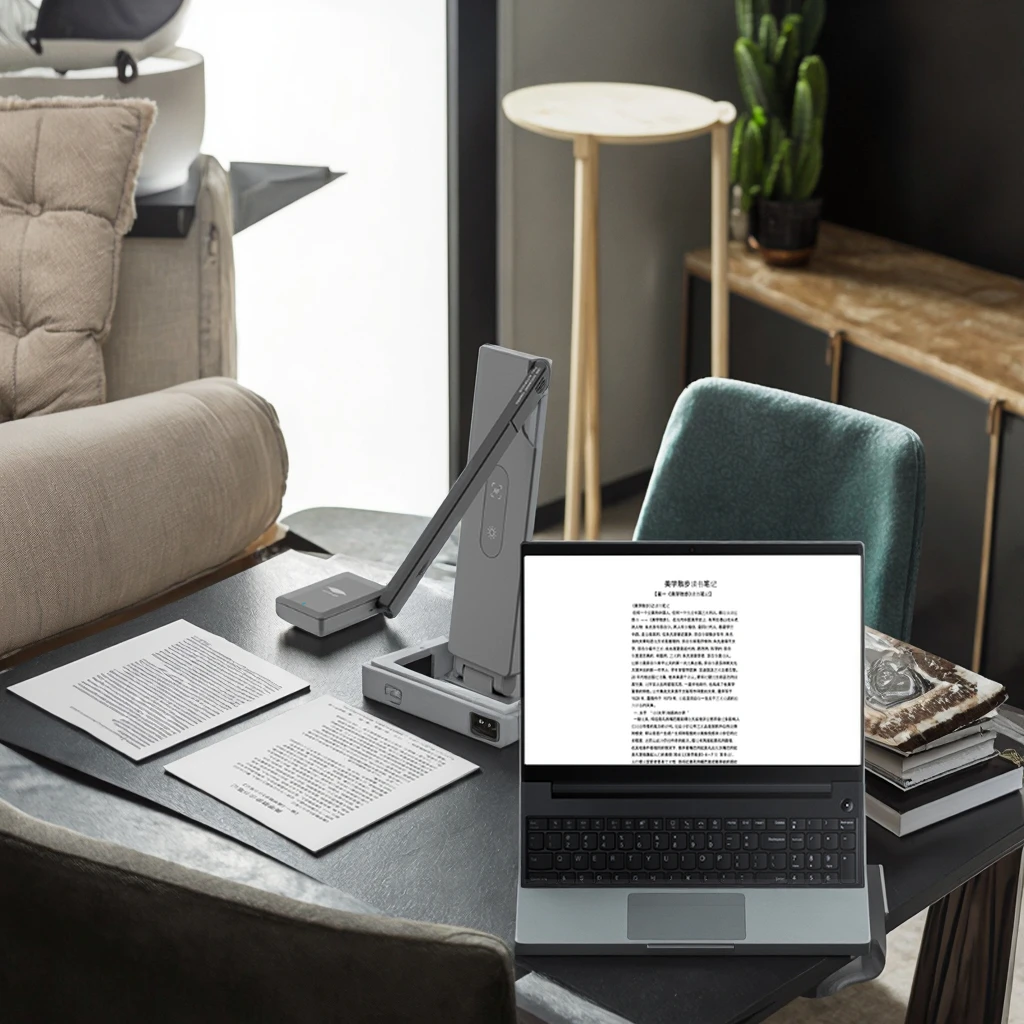 1020A3 10-Megapixel Document Camera Scanner OCR Multilingual High Speed Photo Book Portable USB 24bit LED Light Stock