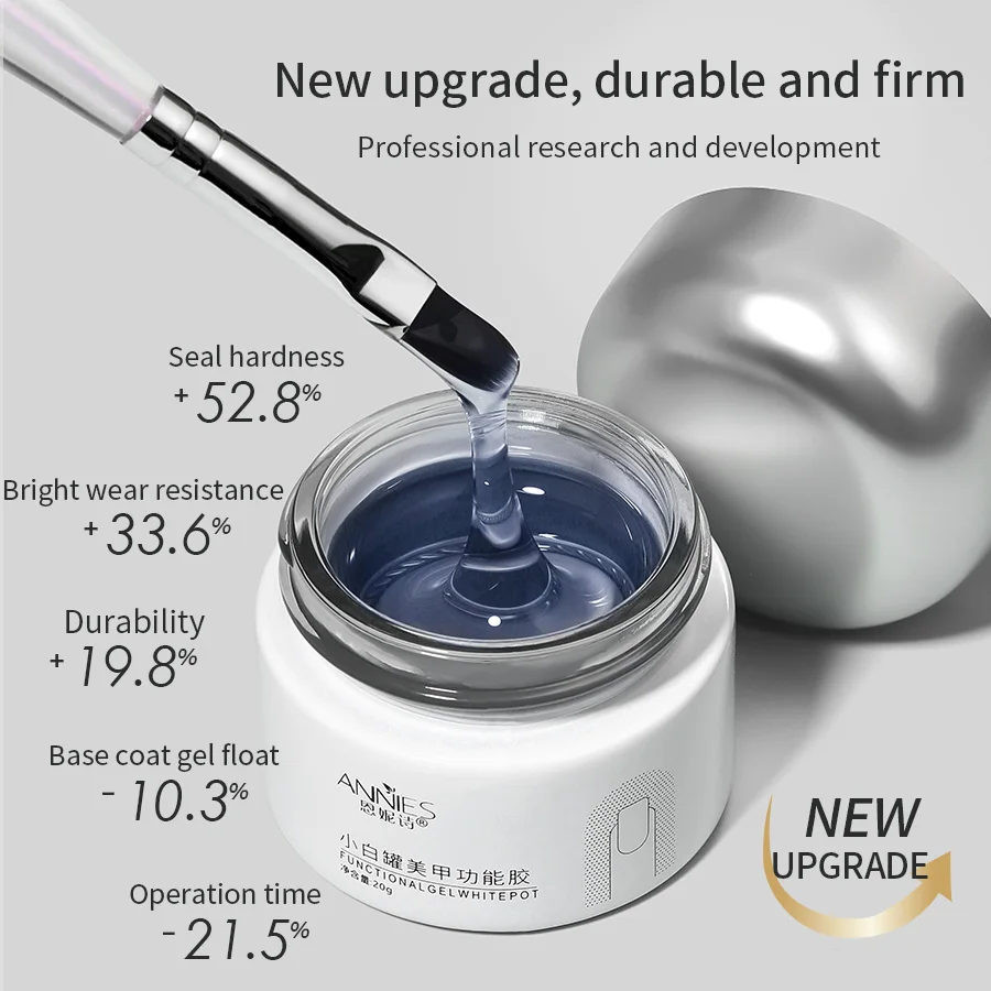 20g Diamond Top Coat สําหรับเจลเล็บเสริมยาวนาน UV Soak Off เจลเคลือบเงา High Light Nail Art สร้างเจล