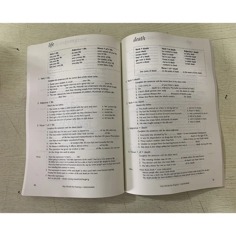 Key Words for Fluency English Reading Grammar Improvement Training Materials Oral Training Level 4 and 6 IELTS