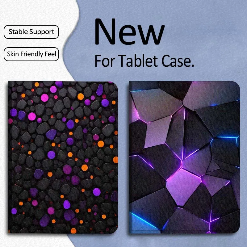 

Black Purple Orange Spots Gift For Xiaomi Mi Pad Mini 4 5 6 7 SE Pro Plus Redmi Pad 2 SE 2025 8.8 11 Foldable Tablet Case