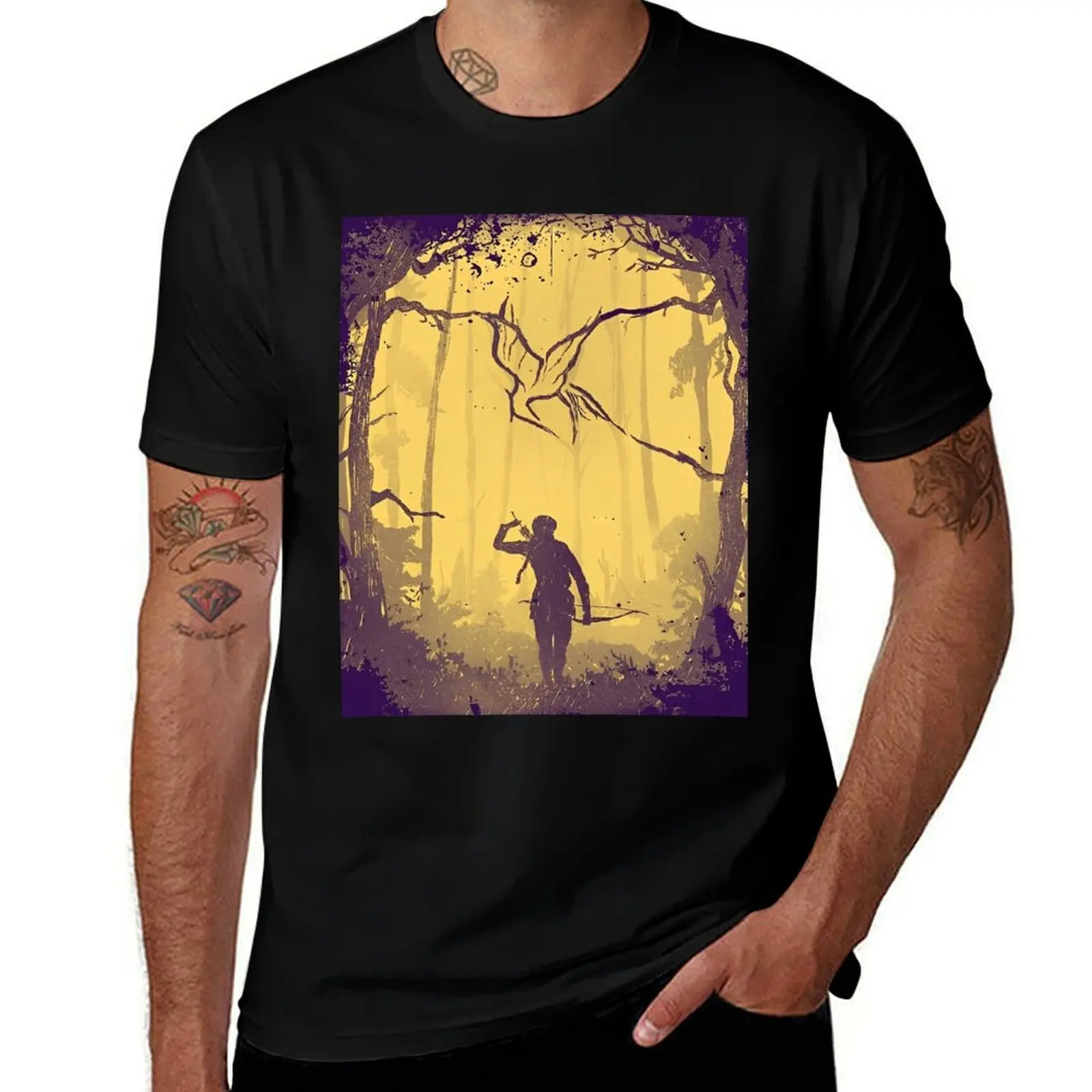 

Hunger Games Woods Fan Art T-Shirt man t shirt summer funny t shirts cotton anime t shirts for man T-Shirt