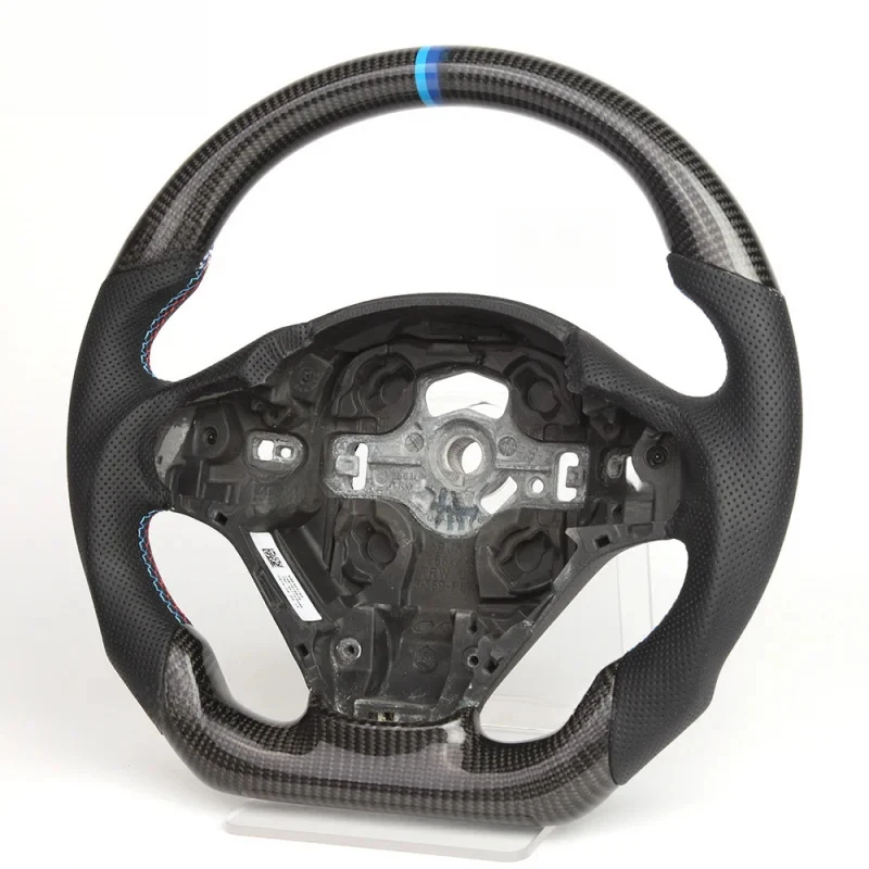 

Real Carbon Fiber Steering Wheel Hand Stitched Leather Custom Modified Parts