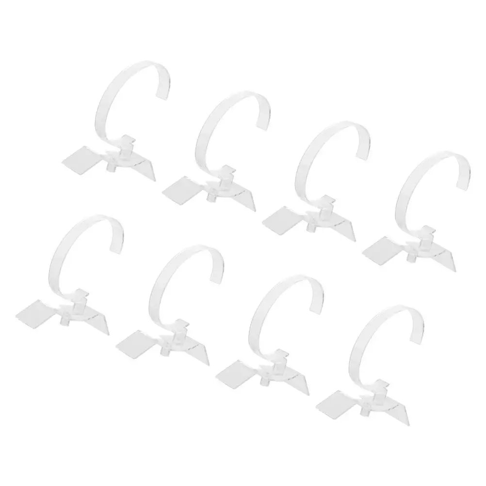 

8Pcs Premium Acrylic Bracelet Display Holder for Watch Stand Jewelry Organizer Smooth Edges Scratch Resistant Compact Modern