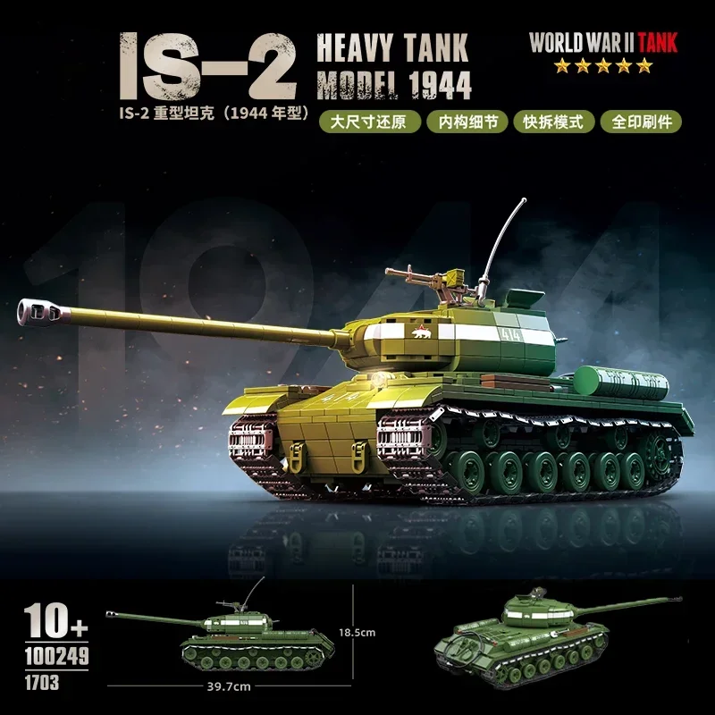 WW2 Militaire Klassieke Model Tijger Luipaard KV-1 KV-2 IS-2 Zware Tank Collectie Model Bouwstenen Bricks Speelgoed voor Jongens Geschenken