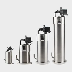 304 Stainless Steel Filter Barrel with Water Pump for Plant Aquarium Fish Tank