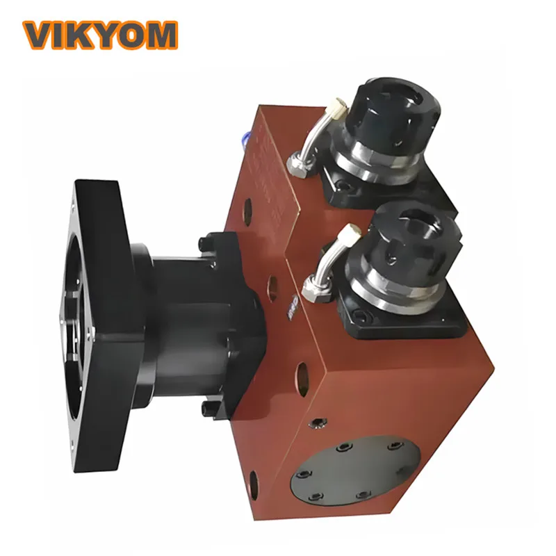 

ER25 2-axis High And Low Head Motor Vertical Installation 110 130 Motor Turning And Milling Composite Power Head