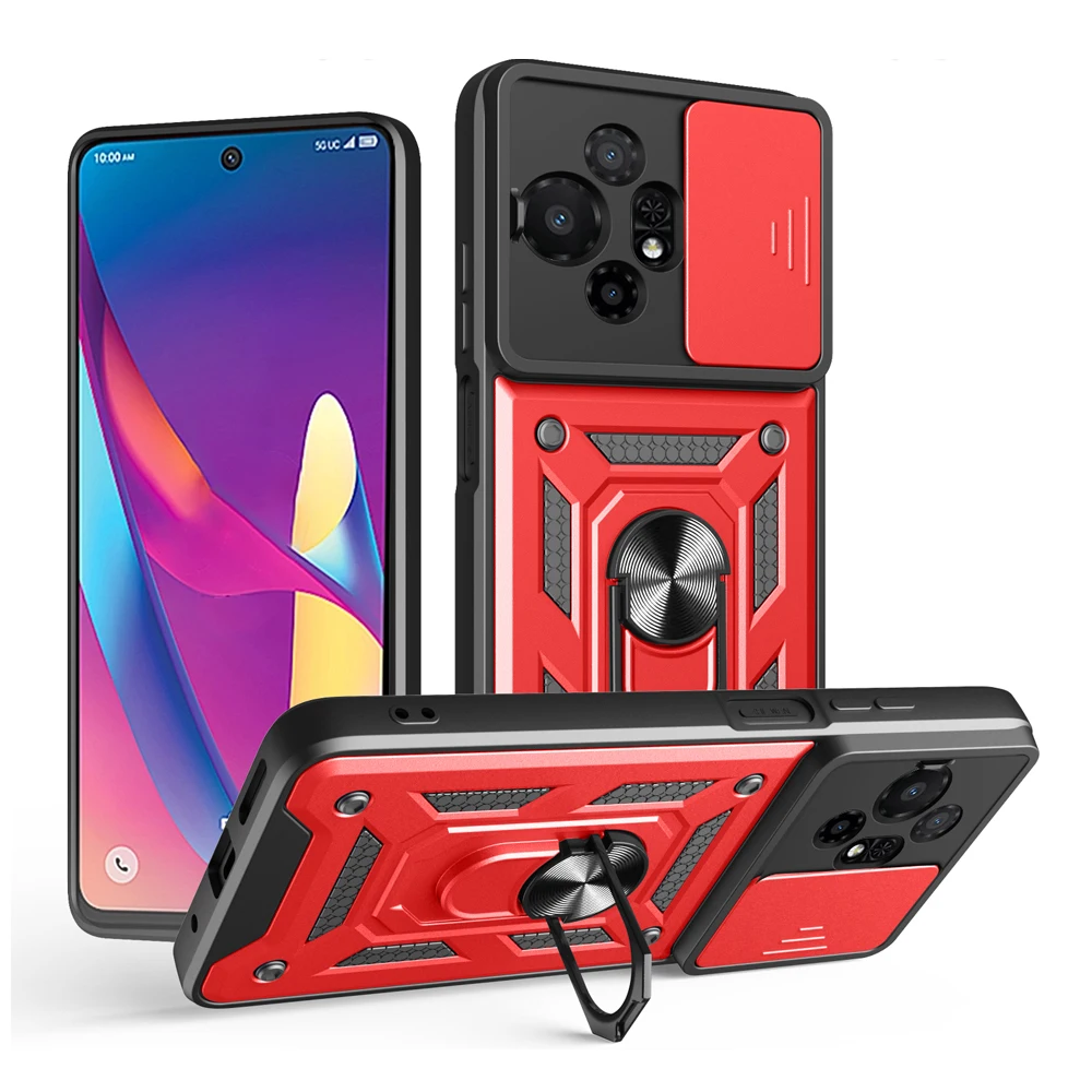 Etui na TCL 50 Nxtpaper/50 Pro Nxtpaper 5G, dwuwarstwowa ochrona (miękki TPU + twardy PC), odporne na upadki, osłona na telefon odporna na odciski palców — zdjęcie produktu 6