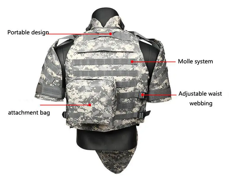 Mężczyźni Molle OTV Airsoft Assault Combat Vest Survival Armor Gear