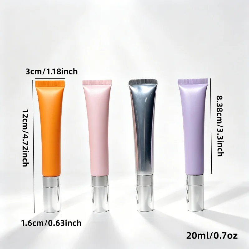 【Logo-Anpassung】50 Stück individuell gestaltete, silberne Diamantdeckel 20ml für pralle und glänzende flüssige Lipgloss-Feuchtigkeitspflege – Detail 4
