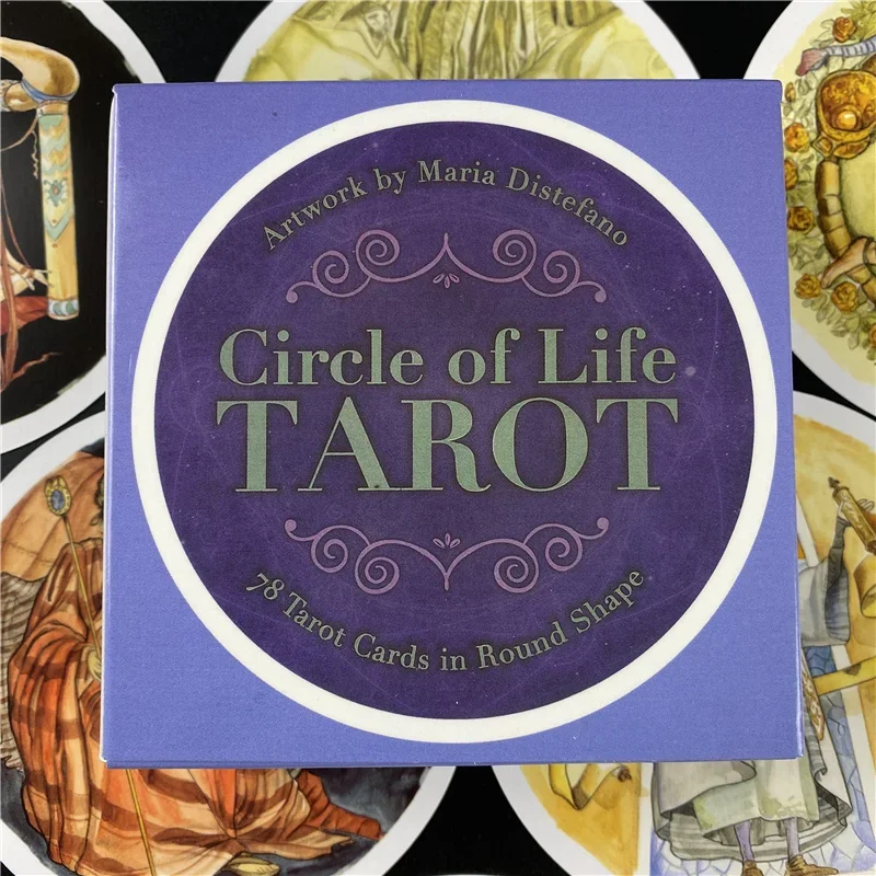 New Style Circle Of Life Tarot Cards PDF Guidance Deck Divination Entertainment Party Board Game Supports Wholesale 78Pcs