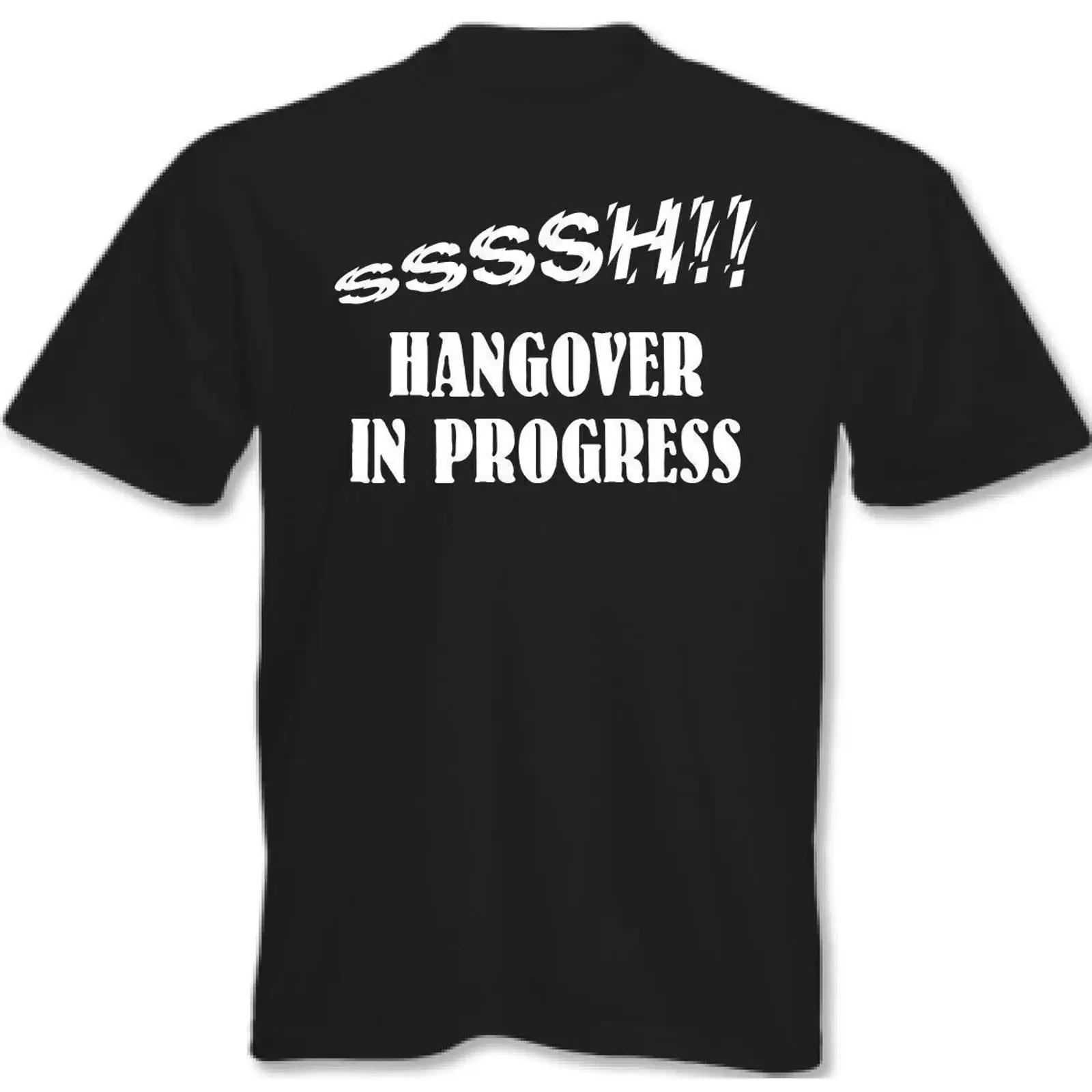 T-shirt Kater SSSSSH In Progress pour homme, motif amusant bière, alcool, vin rouge, gin, barbecue, cerf, style vintage, délavé, respirant, décontracté et confortable