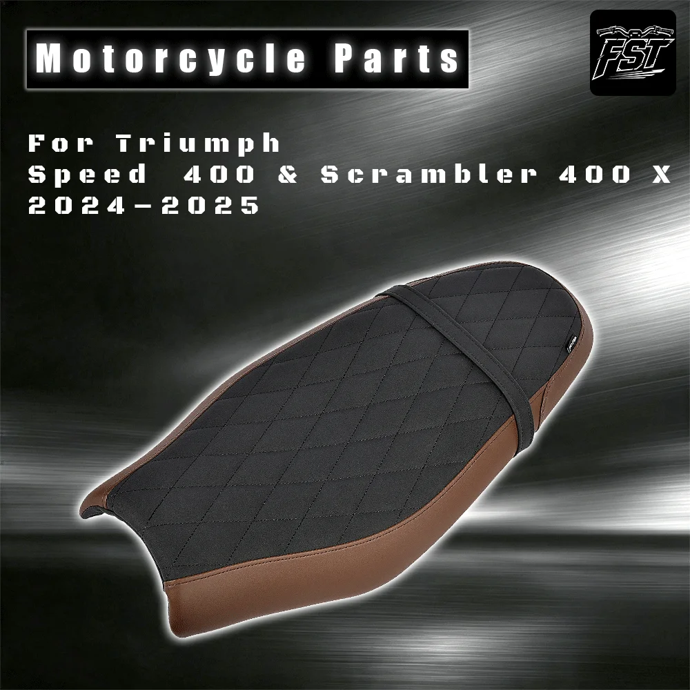 For Integrated Soft-Padded Seat for 2024–2025 Triumph Speed ​​400 / Scrambler 400 X