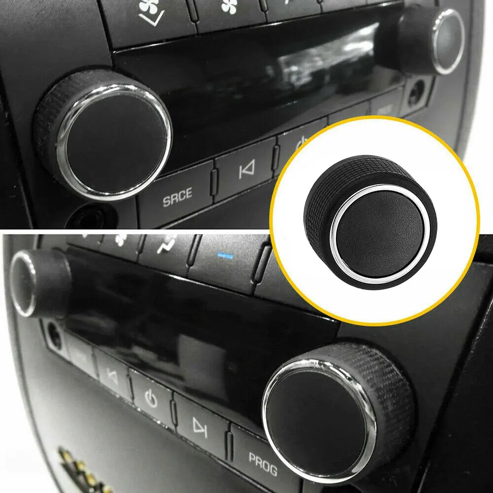 Perilla de Control de volumen de Audio de Radio trasera de coche, 1/2 piezas, para Chevrolet Silverado Chevy Tahoe GMC Acadia Sierra Yukon 07-13, perilla giratoria