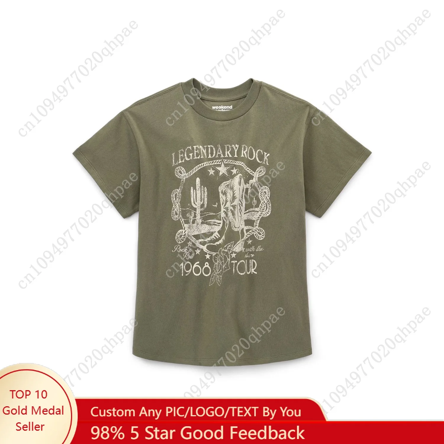 Weekend Academy Girls Short Sleeve Boxy Graphic T-Shirt, Sizes 4-18