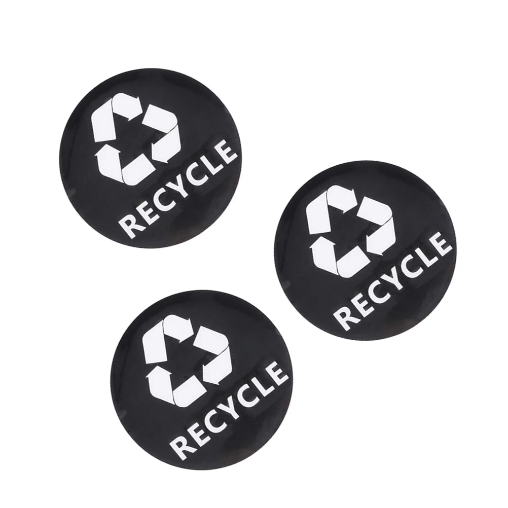 3pcs Car Stickers Waterproof Recyclable Sign For Trash Bin Labels Self-Adhesive Recycle Decal Window Wall Door Containers Bins