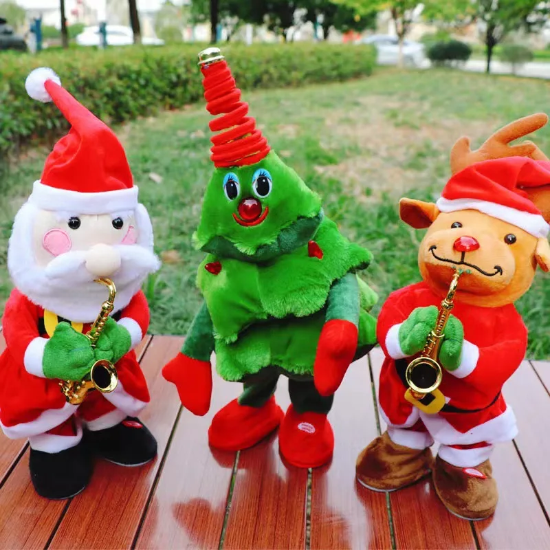 

Tiktok Cross-Border Singing and Dancing Christmas Tree Doll Electric Plush Toy Creative Christmas Gift for Children