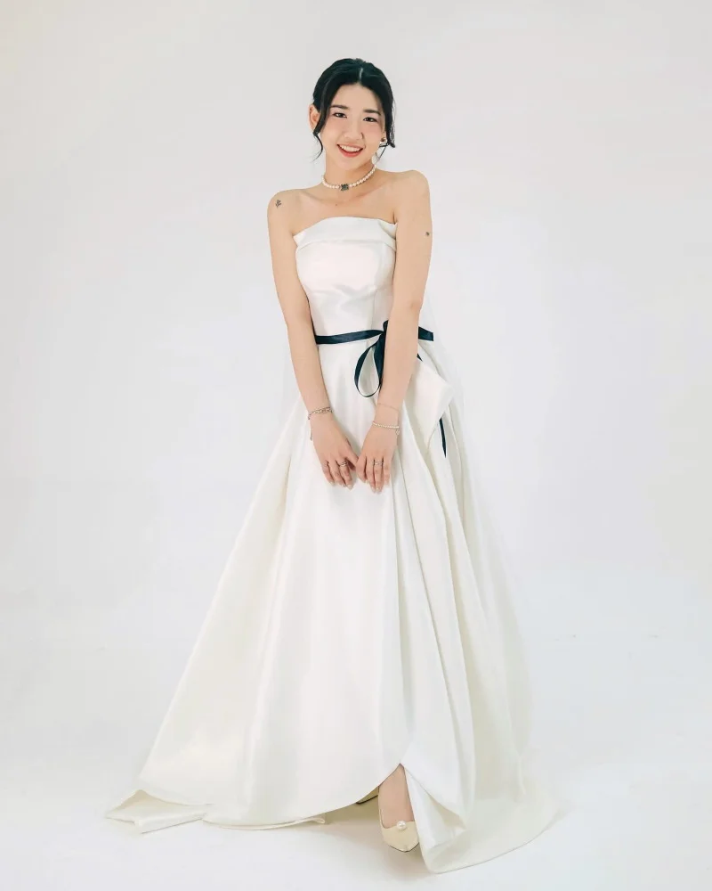 

Elegant Women's Evening Dress Vestidos de festa Korea Style Long Ribbon Formal Spaghtti Strap Cocktail Party Prom Gown 2024