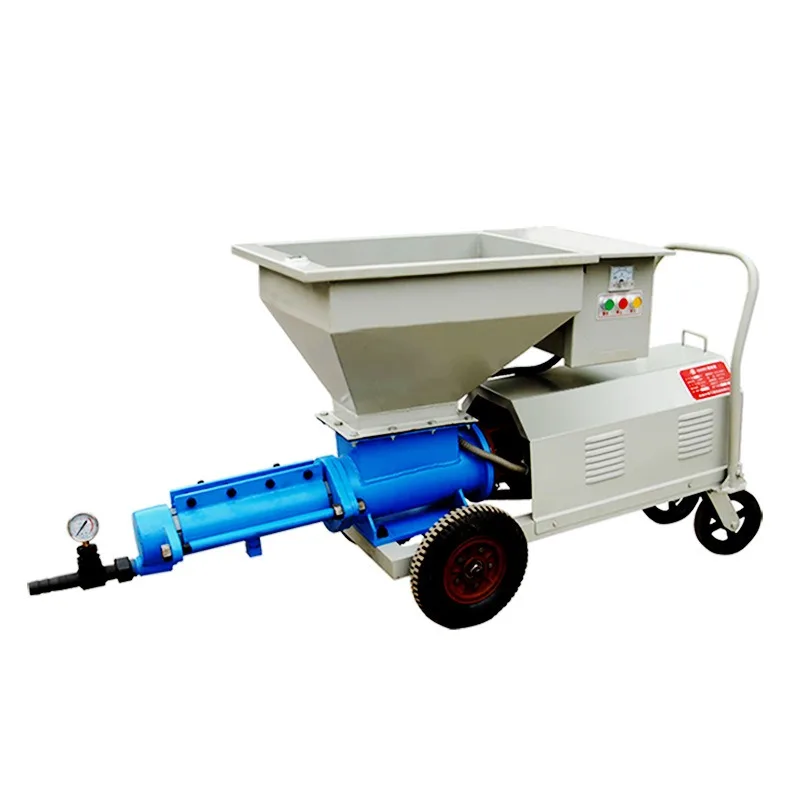 Integrated Mixing Screw Grouting Pump Mortar Transfer Machine For Polystyrene Particle Tunnel Anchor Bolt Grouting Equipment
